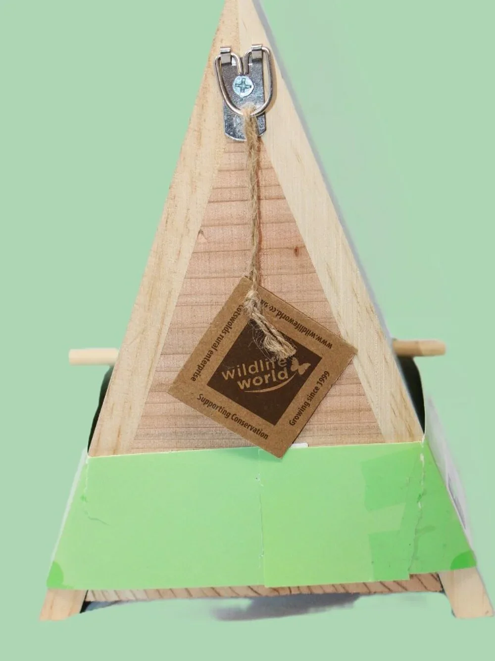 NWT The Butterfly Habitat Feeder Made of Wood by Wildlife World~Includes a Book